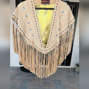 3B West fringed suede vest, XL
